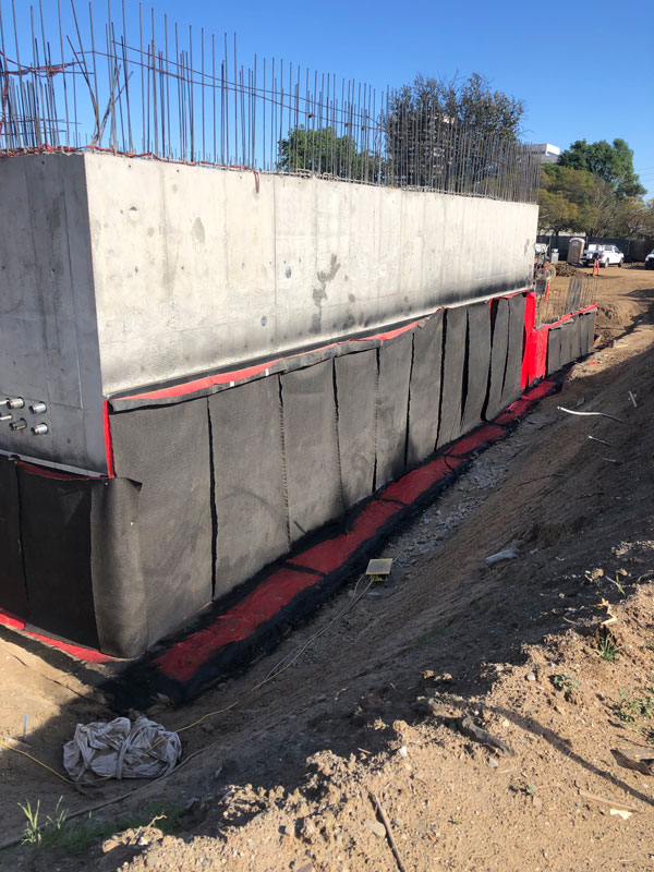 Waterproofing and Retaining Wall